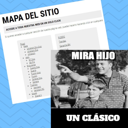 enlaces mapa del sitio un clasico web