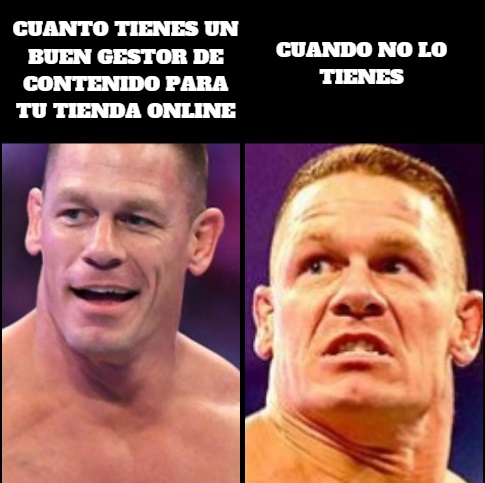 reacciones gestor de contenido tienda online