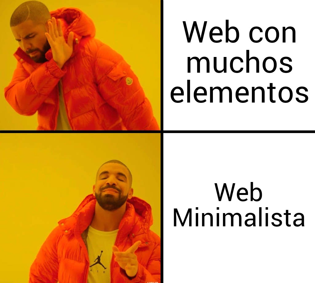 web minimalista