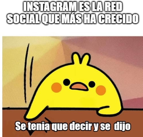 meme instagram es la red social que mas ha crecido