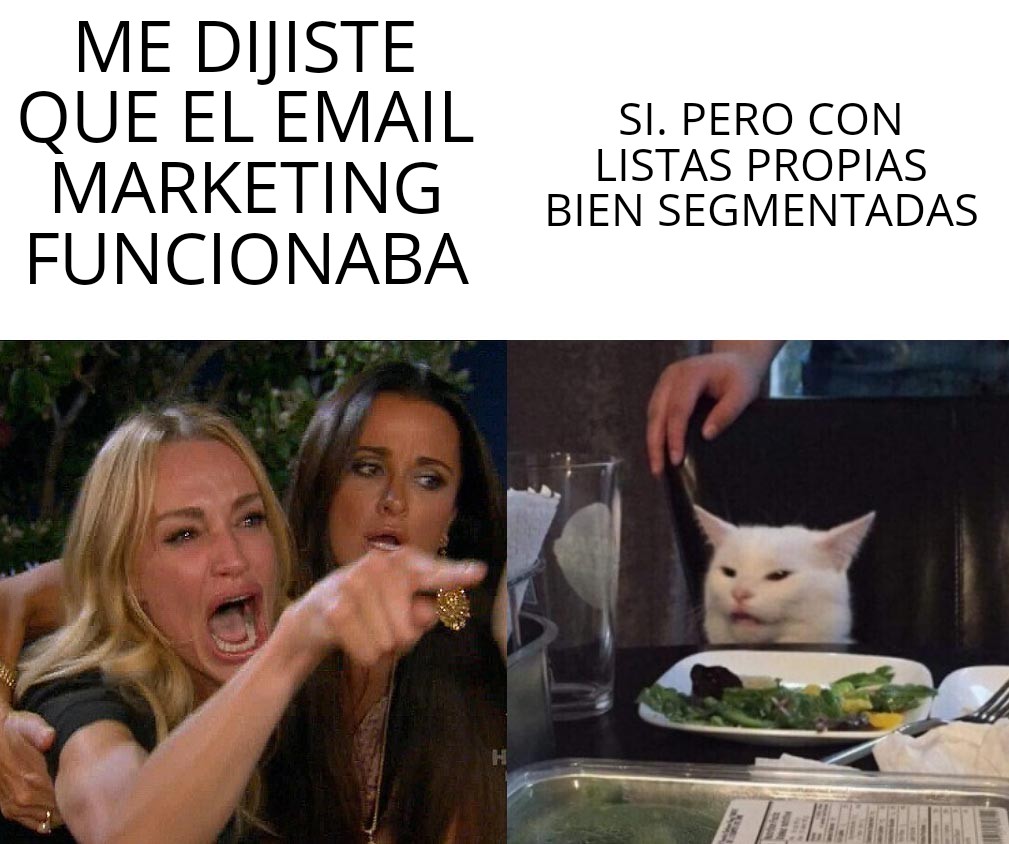 meme listas email marketing