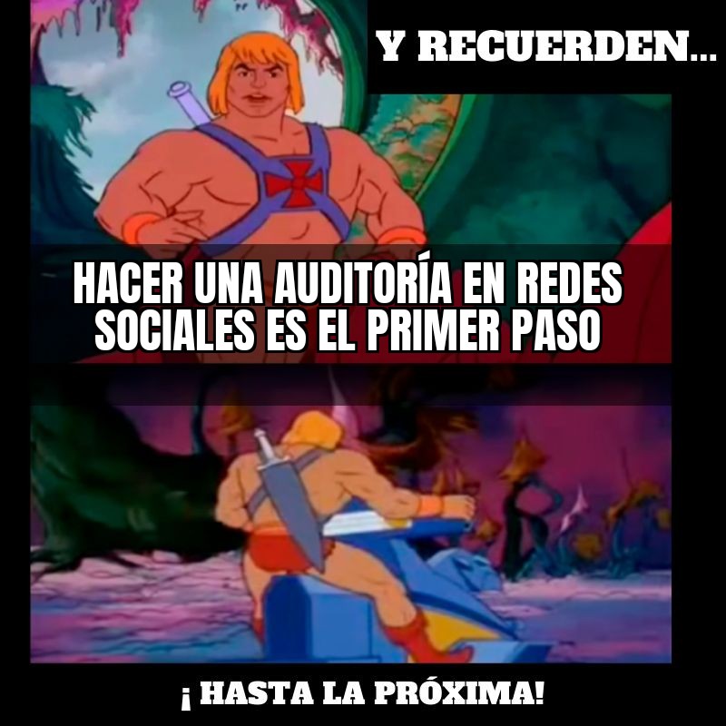 meme auditoria redes sociales
