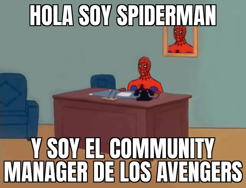 meme community manager de los avengers