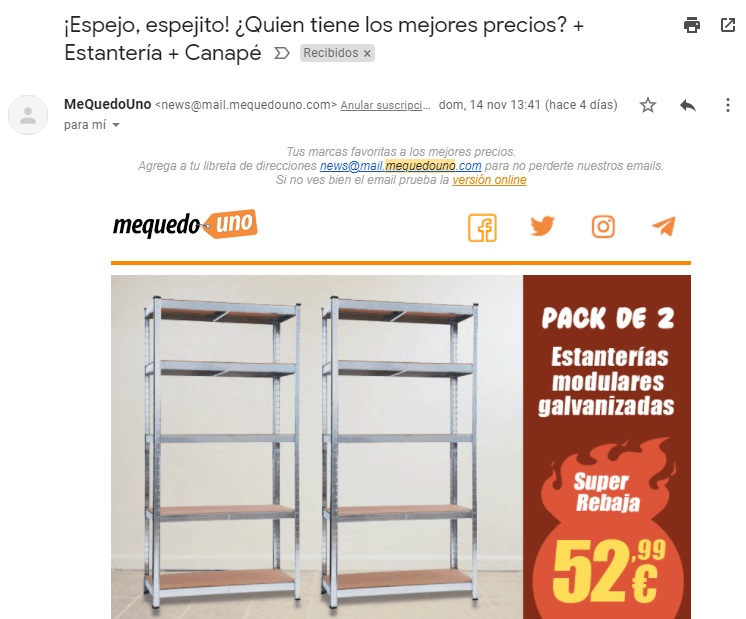 ejemplo boletin newsletter