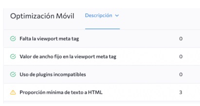se ranking optimizacion movil