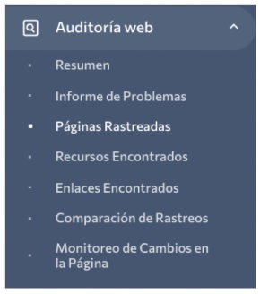 se ranking páginas rastreadas