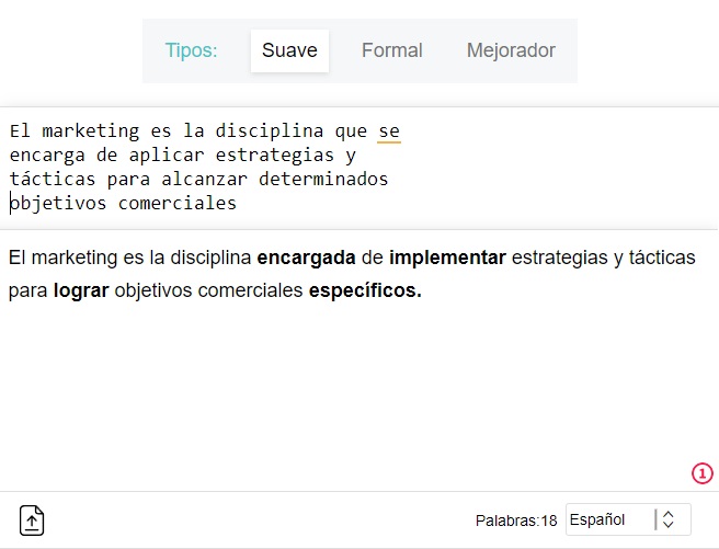 herramienta parafrasear texto