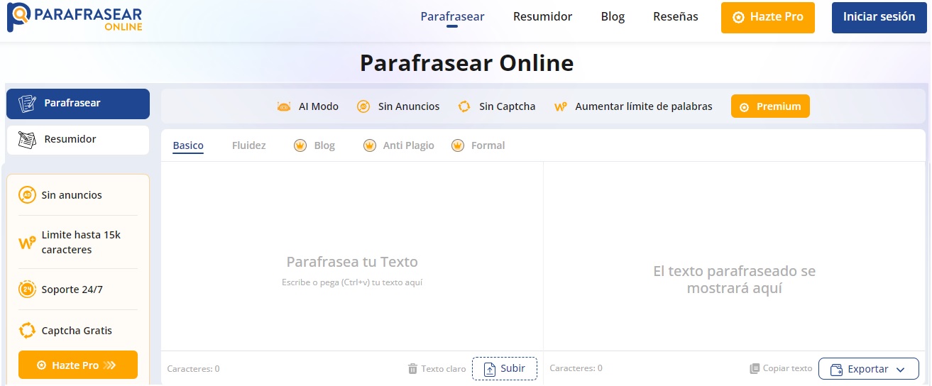 herramienta parafrasear