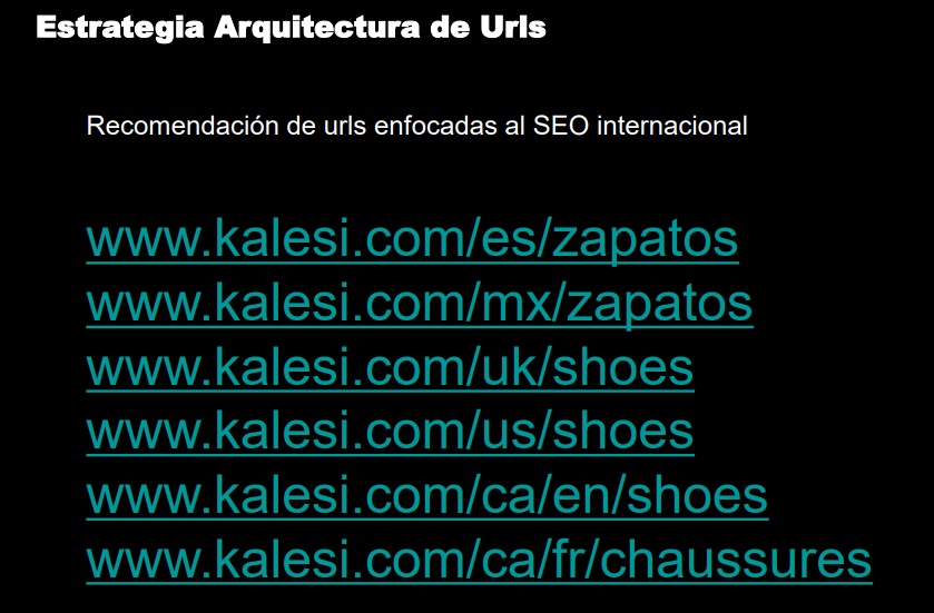 estrategia seo internacional arquitectura web