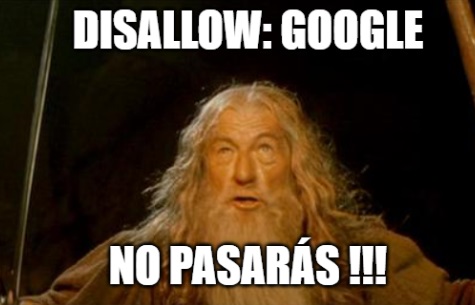 archivo robots txt disallow meme