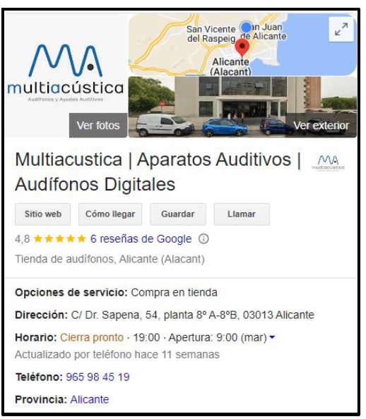ficha perfil de empresa google 2