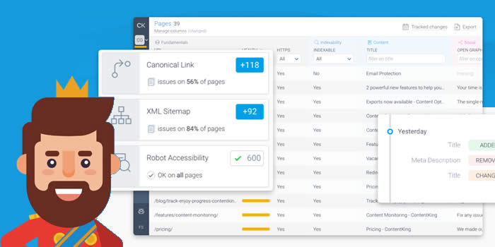 Content King auditoria SEO en tiempo real