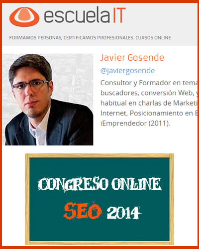 ongreso seo online javier gosende escuela it