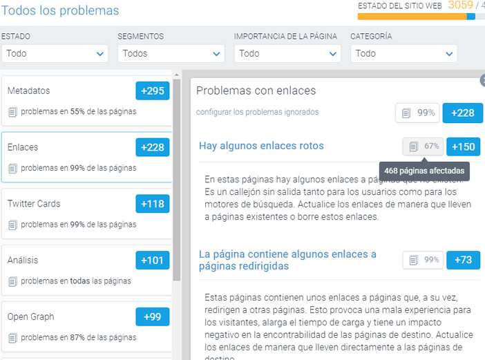 content king analisis enlaces rotos