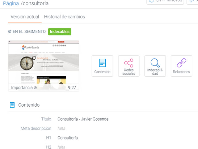 content king analisis seo pagina