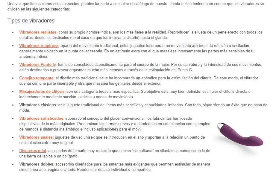 enlazado interno seo categorias ecommerce