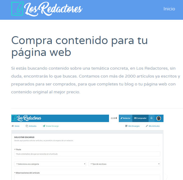 los redactores comprar articulos