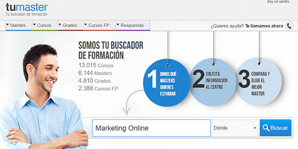 «Tumaster» Encuentra tu Master de Marketing Digital en un solo clic